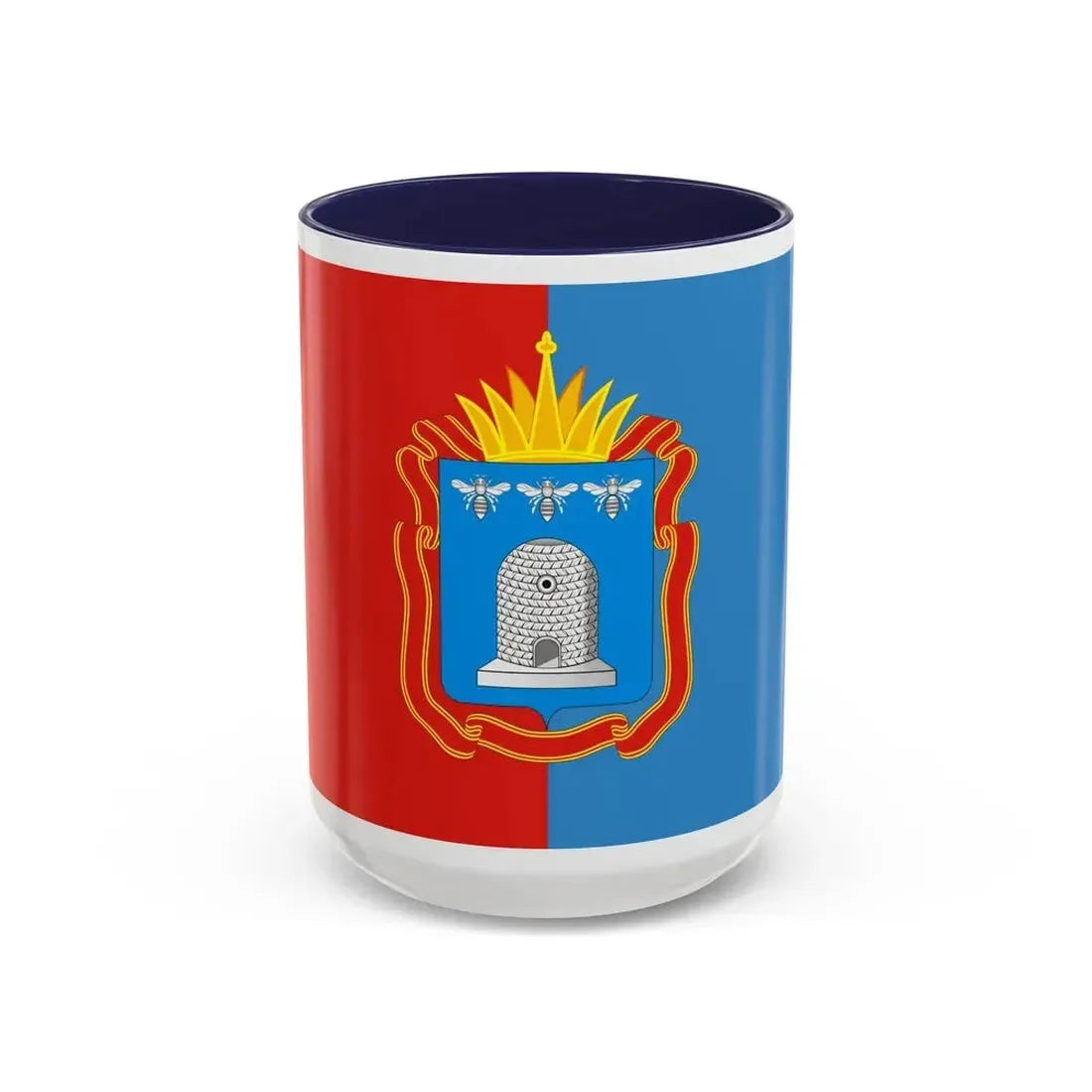 Flag of Tambov Oblast Russia - Accent Coffee Mug 15oz Navy - Go Mug Yourself