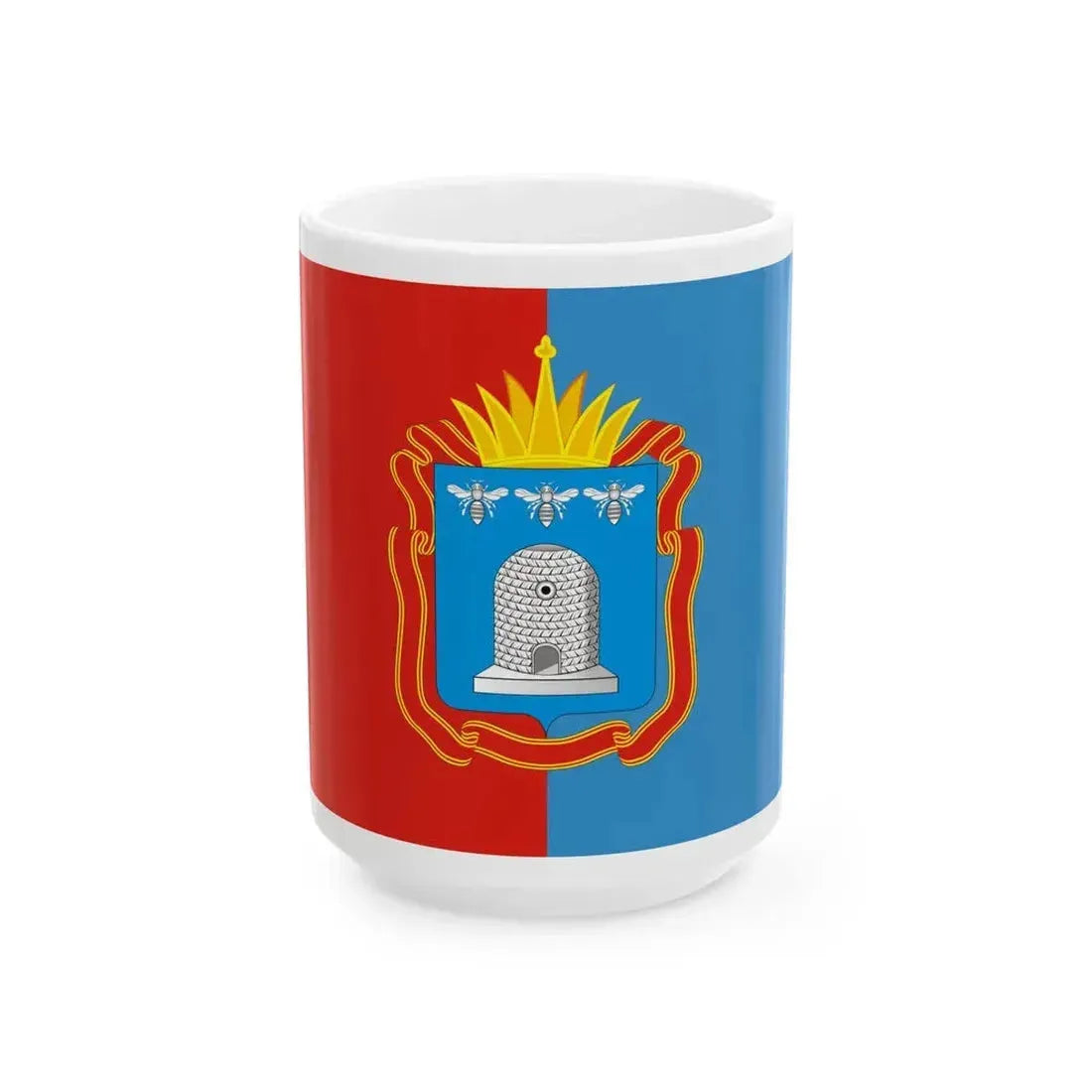 Flag of Tambov Oblast Russia - White Coffee Mug 15oz - Go Mug Yourself