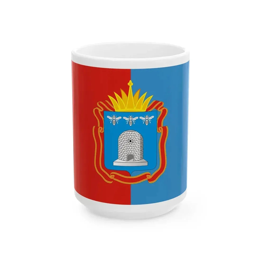 Flag of Tambov Oblast Russia - White Coffee Mug 15oz - Go Mug Yourself