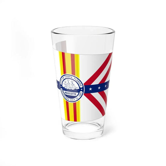 Flag of Tampa, Florida - Pint Glass 16oz 16oz - Go Mug Yourself