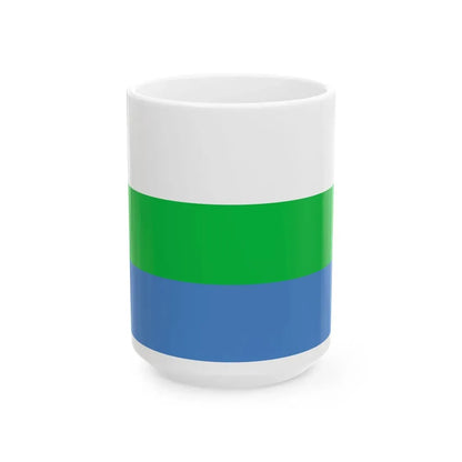 Flag of Tamsalu (Estonia) White Coffee Mug 15oz - Go Mug Yourself
