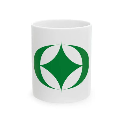 Flag of Tamura Fukushima (Japan) White Coffee Mug 11oz - Go Mug Yourself
