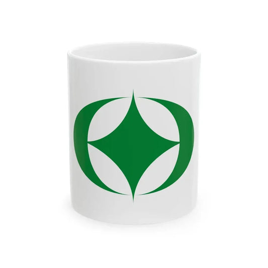 Flag of Tamura Fukushima (Japan) White Coffee Mug 11oz - Go Mug Yourself