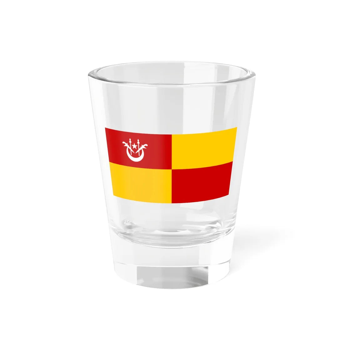 Flag of Tanah Merah Kelantan (Malaysia) Shot Glass 1.5oz 1.5oz - Go Mug Yourself