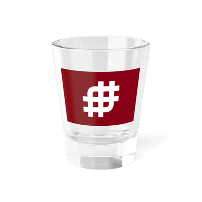 Flag of Tanashi Tokyo 1967-2001 (Japan) Shot Glass 1.5oz 1.5oz - Go Mug Yourself