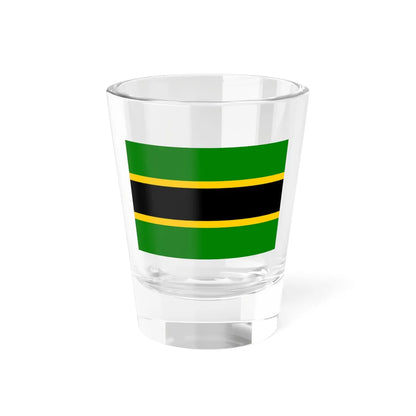 Flag of Tanganyika 1961-1964 (Tanzania) Shot Glass 1.5oz 1.5oz - Go Mug Yourself