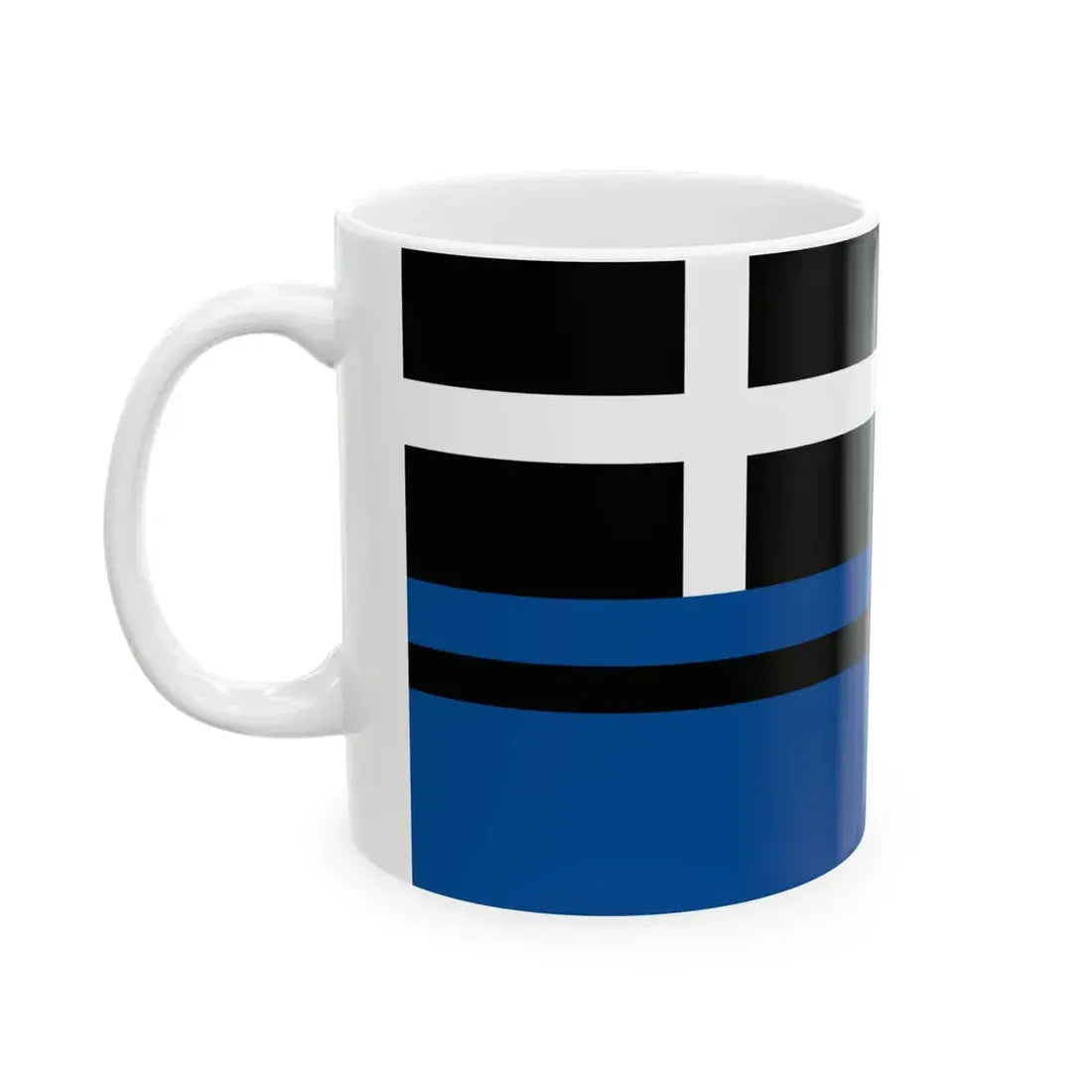 Flag of Tangier Virginia (United States) White Coffee Mug - Go Mug Yourself