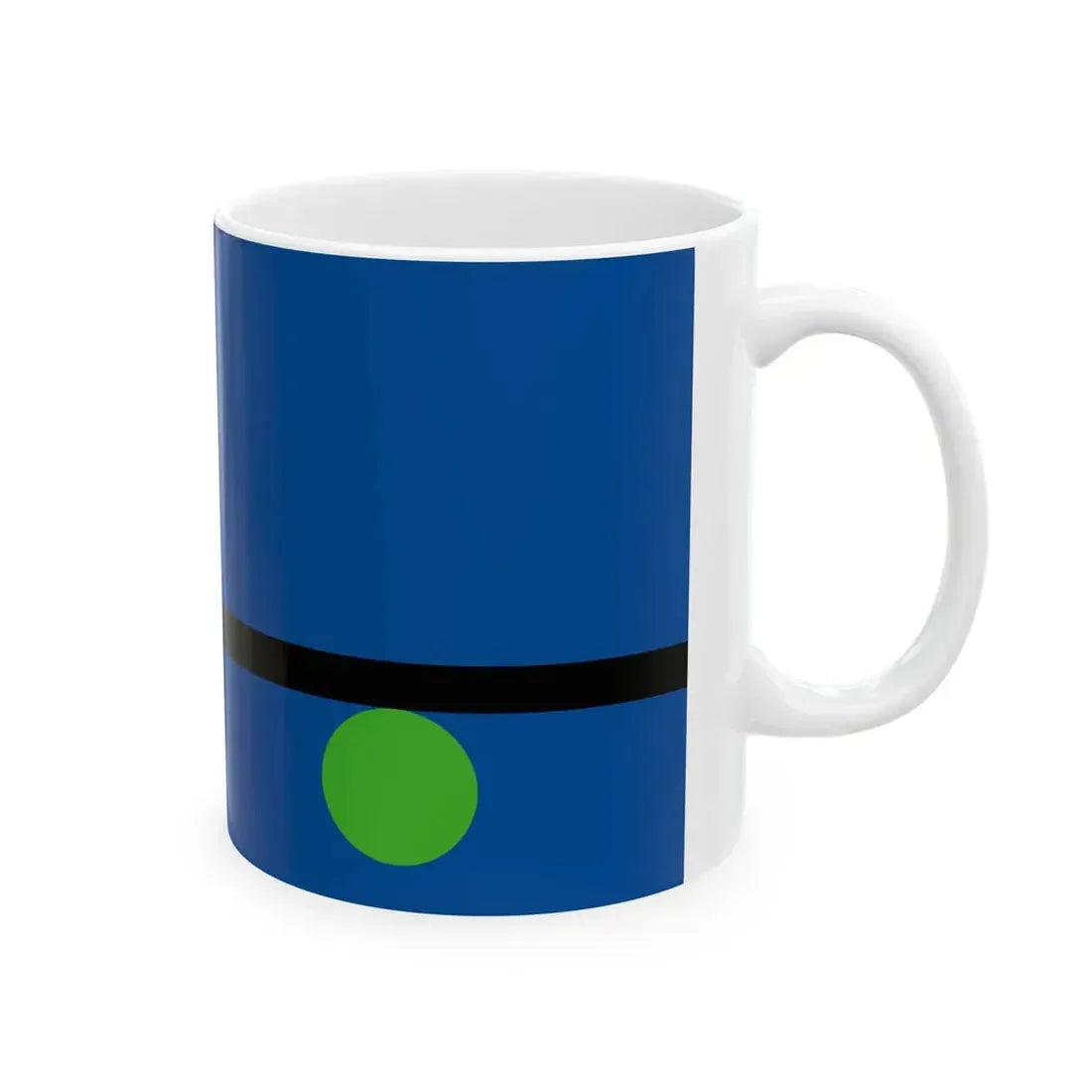 Flag of Tangier Virginia (United States) White Coffee Mug - Go Mug Yourself