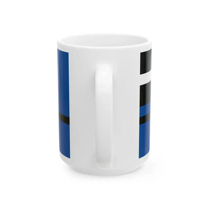 Flag of Tangier Virginia (United States) White Coffee Mug - Go Mug Yourself