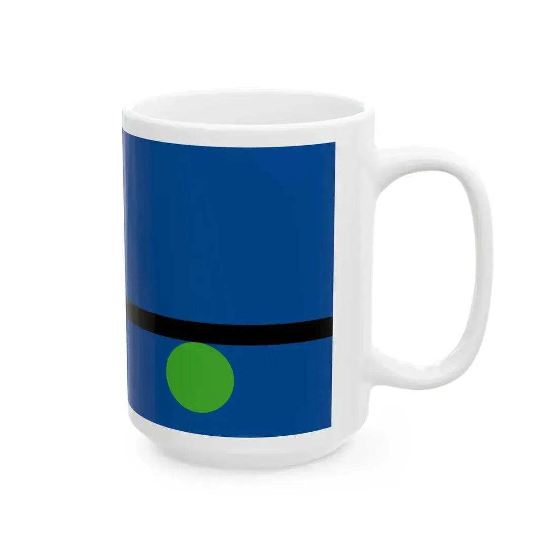 Flag of Tangier Virginia (United States) White Coffee Mug - Go Mug Yourself