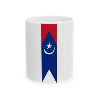 Flag of Tangkak Johor vertical (Malaysia) White Coffee Mug 11oz - Go Mug Yourself