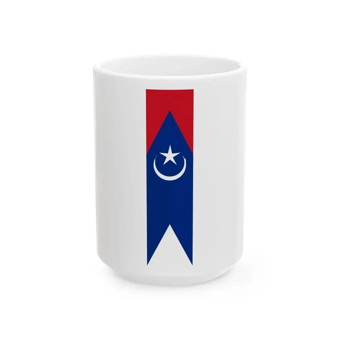 Flag of Tangkak Johor vertical (Malaysia) White Coffee Mug 15oz - Go Mug Yourself