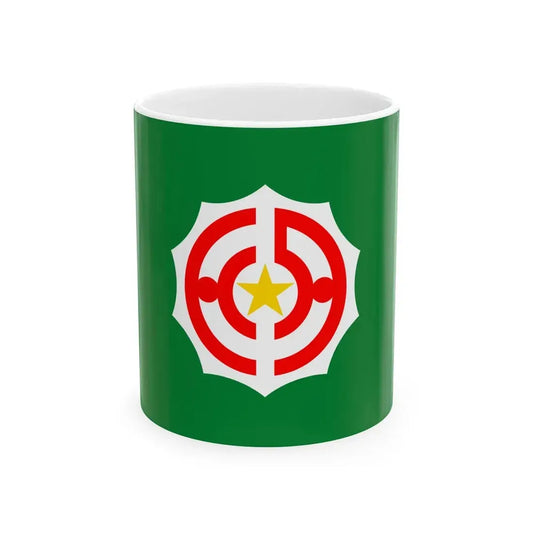 Flag of Tanno Hokkaido 1946-2006 (Japan) White Coffee Mug 11oz - Go Mug Yourself