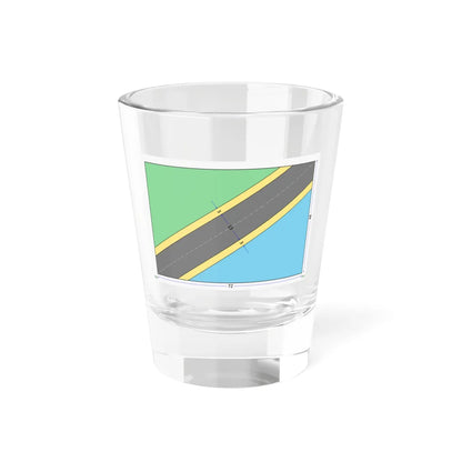 Flag of Tanzania construction sheet (Tanzania) Shot Glass 1.5oz 1.5oz - Go Mug Yourself