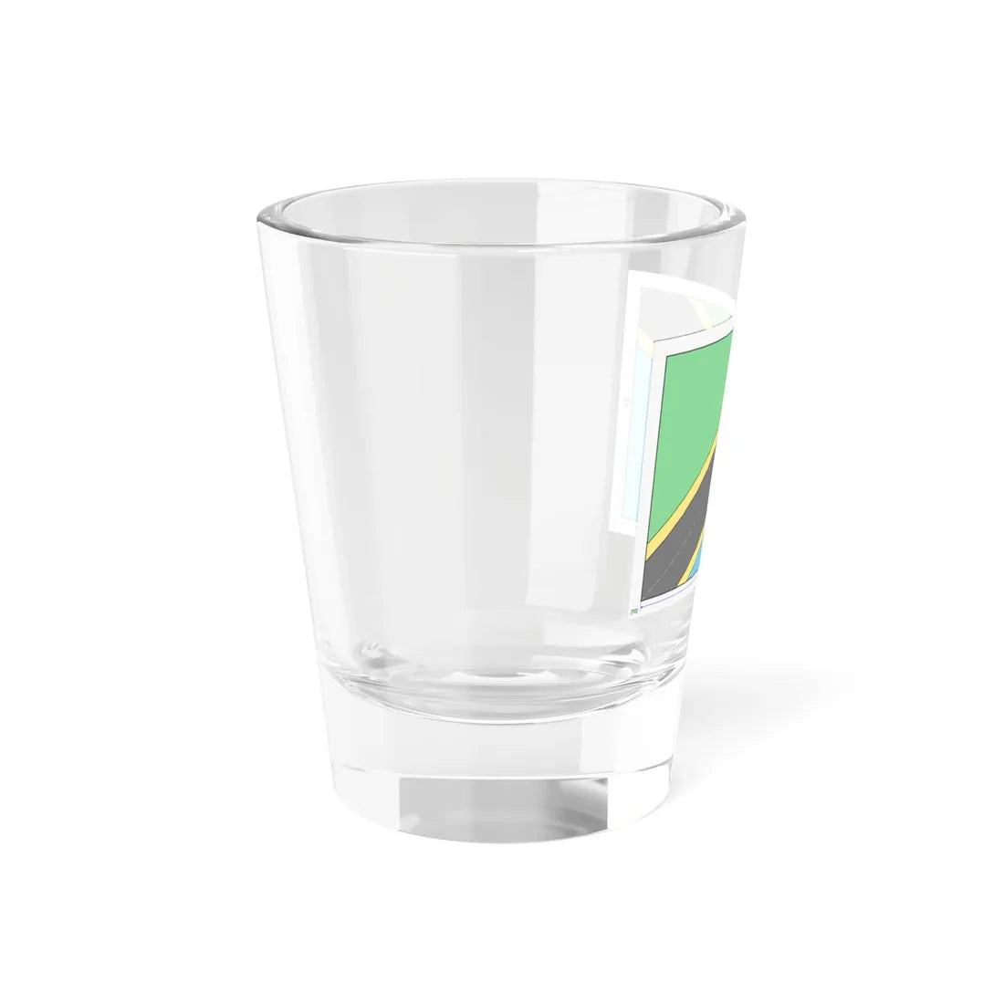 Flag of Tanzania construction sheet (Tanzania) Shot Glass 1.5oz - Go Mug Yourself