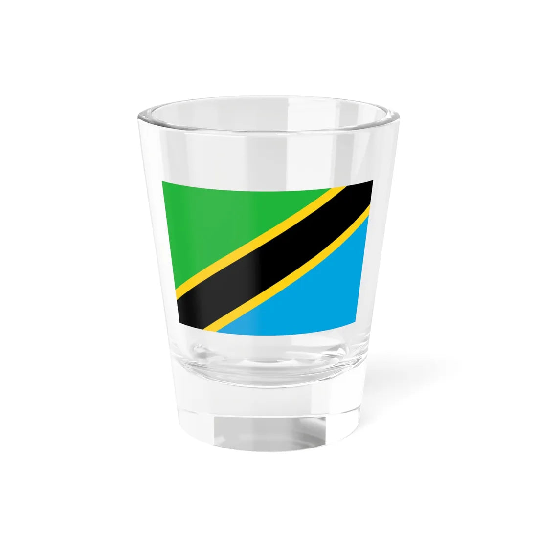 Flag of Tanzania (Tanzania) Shot Glass 1.5oz 1.5oz - Go Mug Yourself
