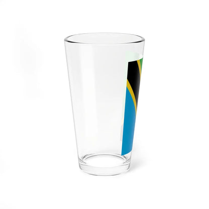 Flag of Tanzania vertical (Tanzania) Pint Glass 16oz - Go Mug Yourself