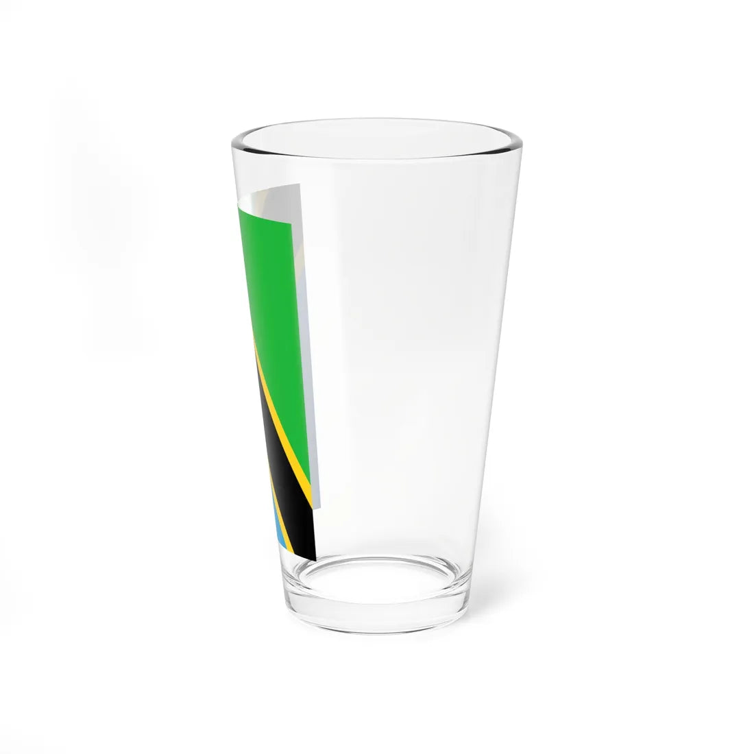 Flag of Tanzania vertical (Tanzania) Pint Glass 16oz - Go Mug Yourself