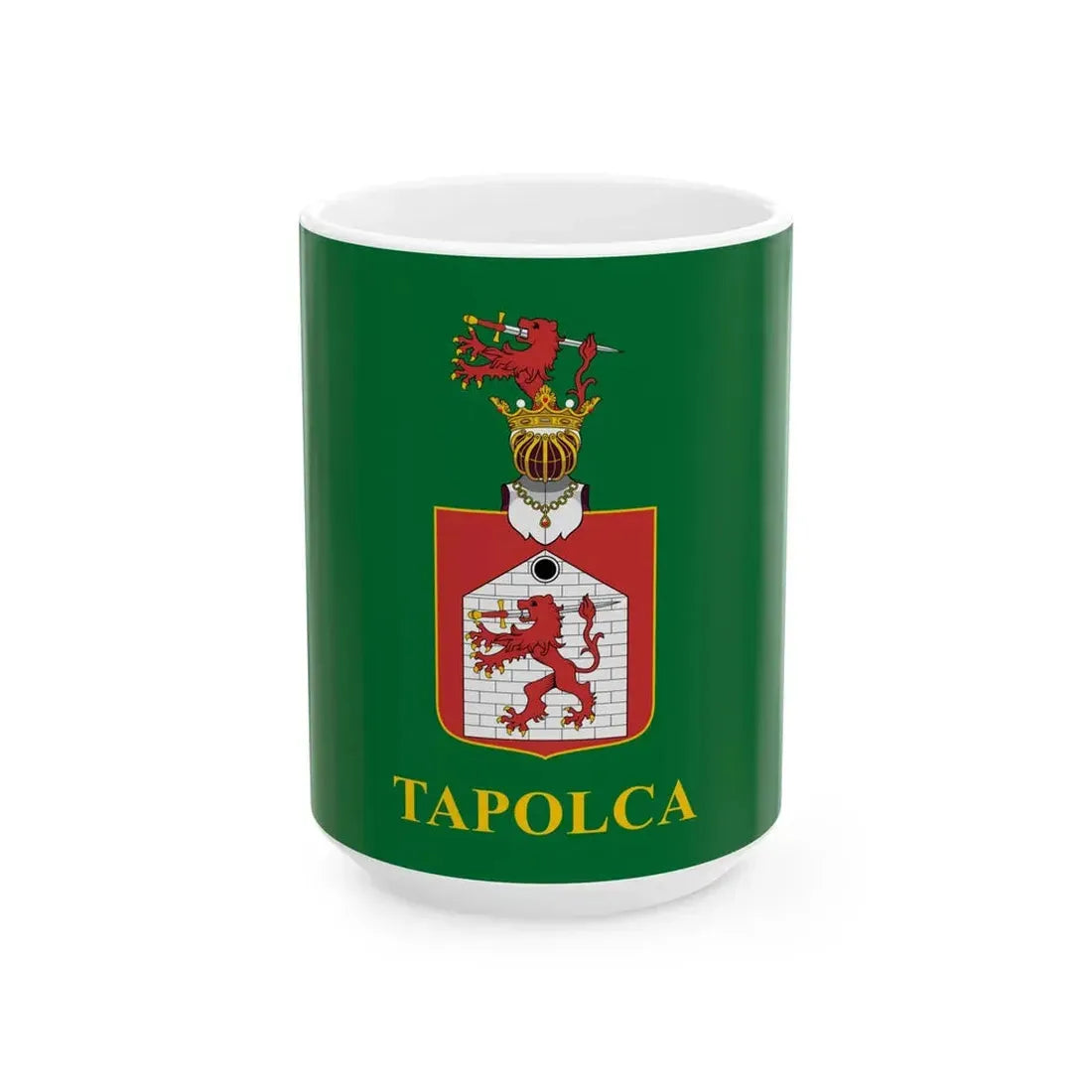 Flag of Tapolca (Hungary) White Coffee Mug 15oz - Go Mug Yourself