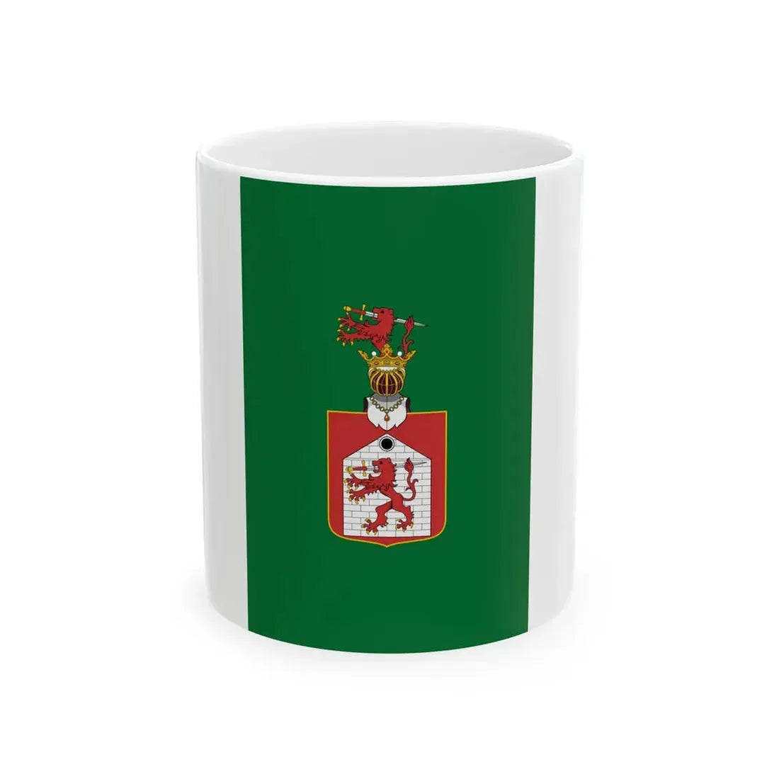 Flag of Tapolca vertical (Hungary) White Coffee Mug 11oz - Go Mug Yourself