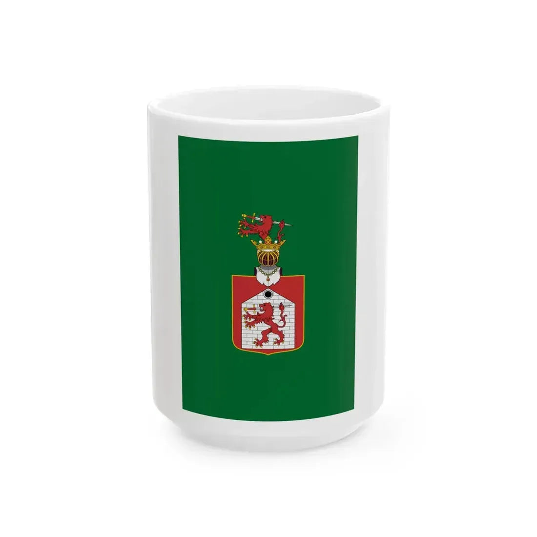 Flag of Tapolca vertical (Hungary) White Coffee Mug 15oz - Go Mug Yourself