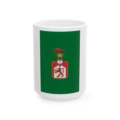 Flag of Tapolca vertical (Hungary) White Coffee Mug 15oz - Go Mug Yourself