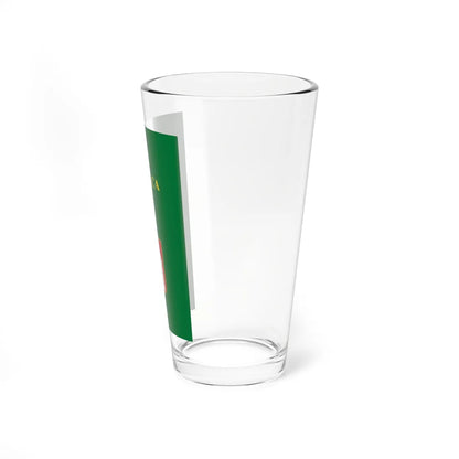 Flag of Tapolca vertical variant (Hungary) Pint Glass 16oz - Go Mug Yourself