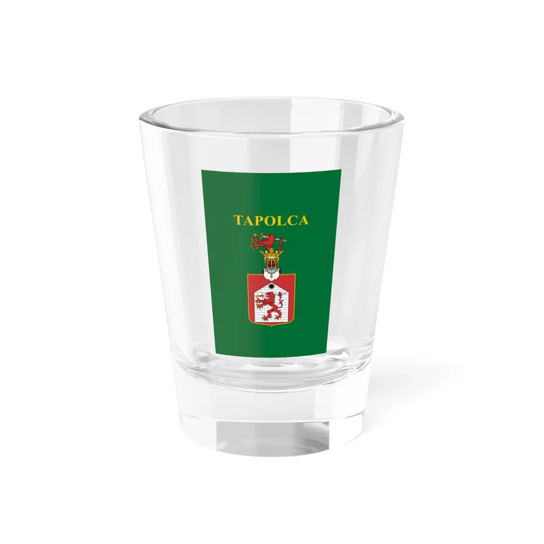 Flag of Tapolca vertical variant (Hungary) Shot Glass 1.5oz 1.5oz - Go Mug Yourself