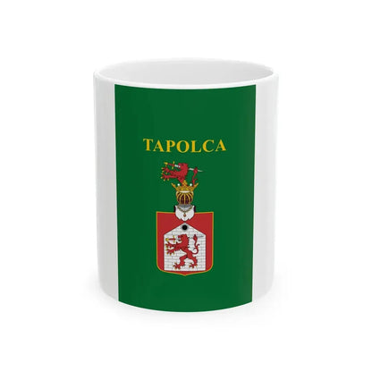 Flag of Tapolca vertical variant (Hungary) White Coffee Mug 11oz - Go Mug Yourself