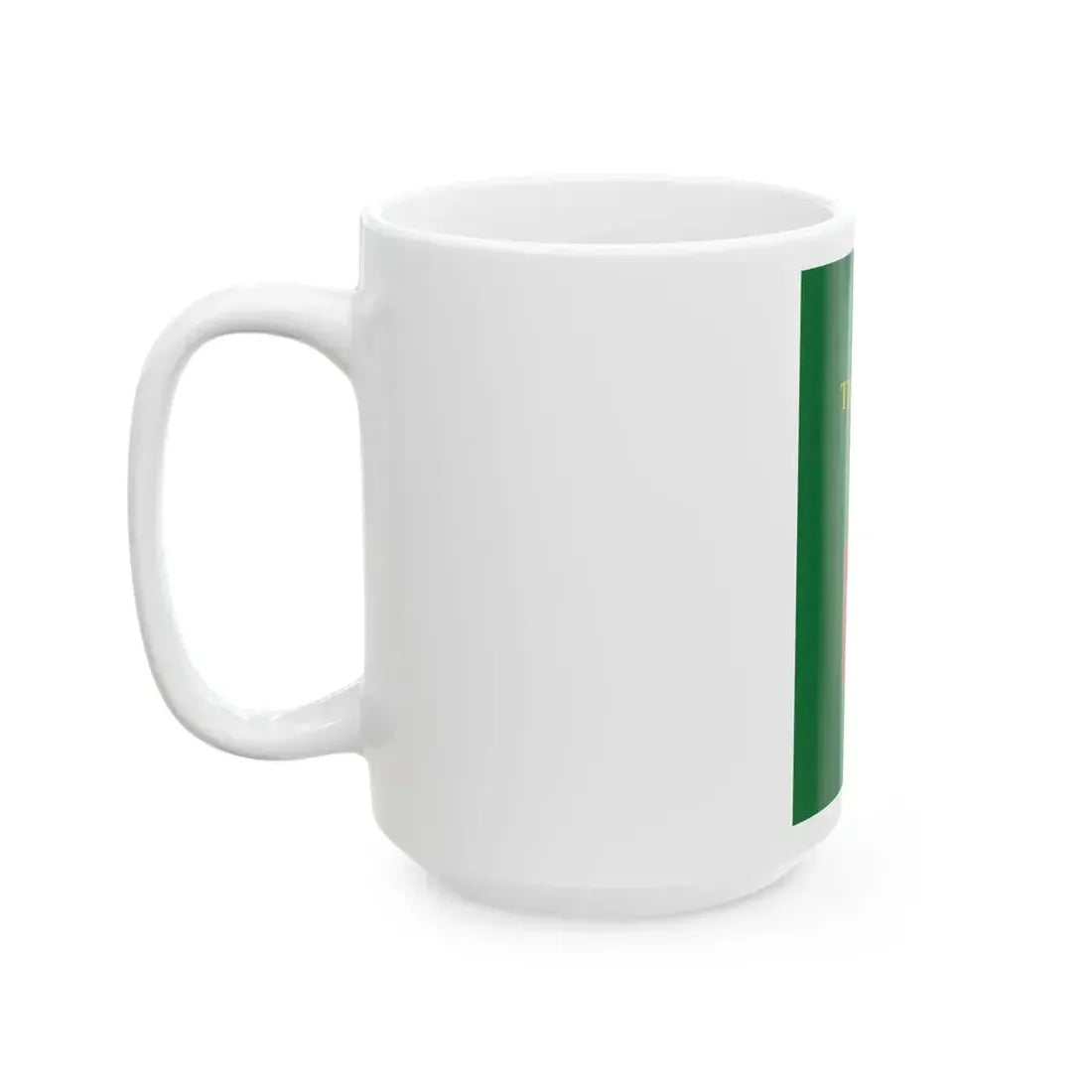 Flag of Tapolca vertical variant (Hungary) White Coffee Mug - Go Mug Yourself