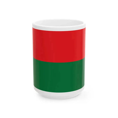 Flag of Tarai-Madhesh Loktantrik Party (Nepal) White Coffee Mug 15oz - Go Mug Yourself