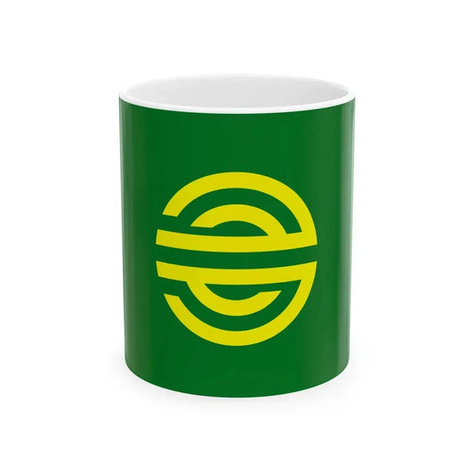 Flag of Tarama Okinawa no text (Japan) White Coffee Mug 11oz - Go Mug Yourself