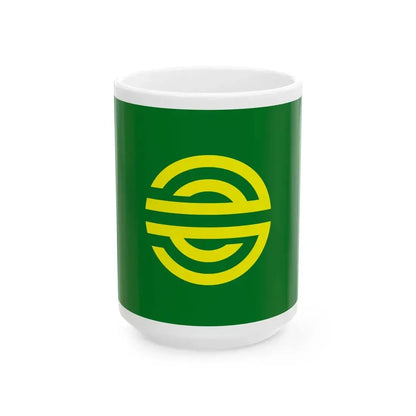 Flag of Tarama Okinawa no text (Japan) White Coffee Mug 15oz - Go Mug Yourself
