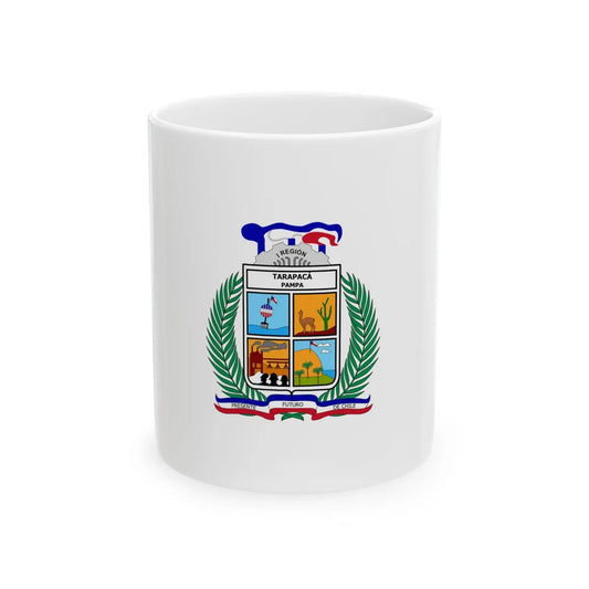 Flag of Tarapaca Chile (Chile) White Coffee Mug 11oz - Go Mug Yourself
