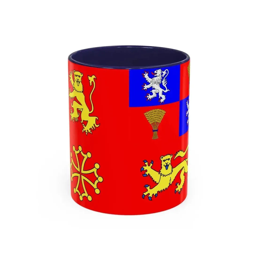 Flag of Tarn et Garonne France - Accent Coffee Mug 11oz Navy - Go Mug Yourself