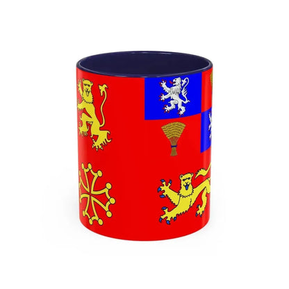 Flag of Tarn et Garonne France - Accent Coffee Mug 11oz Navy - Go Mug Yourself
