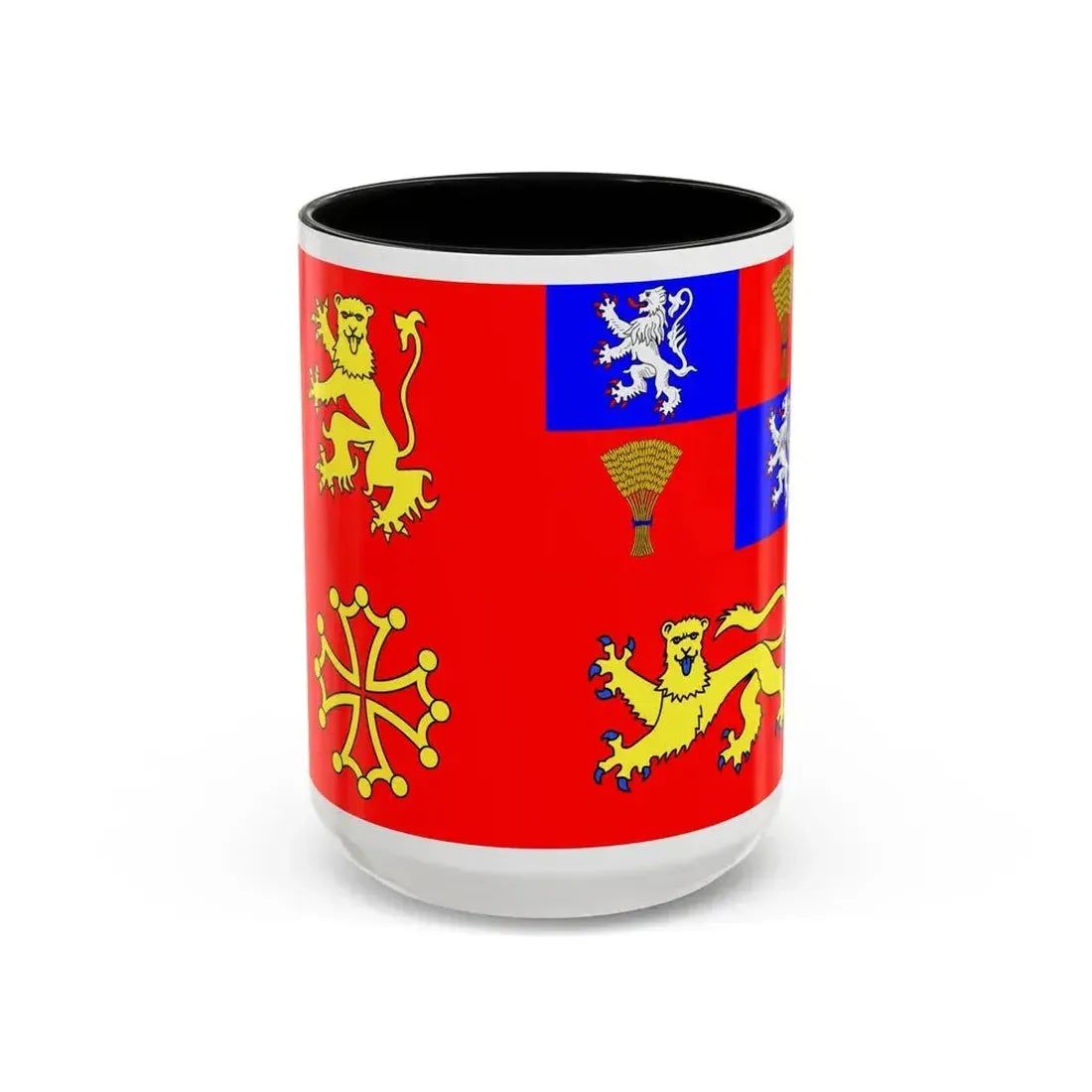 Flag of Tarn et Garonne France - Accent Coffee Mug 15oz Black - Go Mug Yourself
