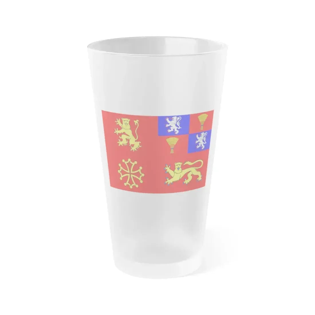 Flag of Tarn et Garonne France - Frosted Pint Glass 16oz 16oz Frosted - Go Mug Yourself
