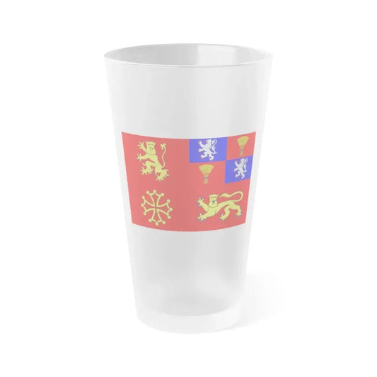 Flag of Tarn et Garonne France - Frosted Pint Glass 16oz 16oz Frosted - Go Mug Yourself