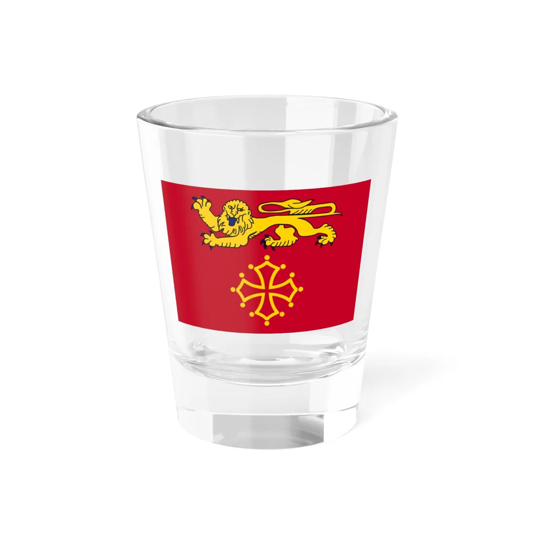 Flag of Tarn-et-Garonne variant (France) Shot Glass 1.5oz 1.5oz - Go Mug Yourself