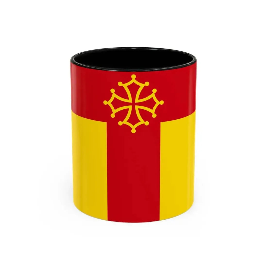 Flag of Tarn France - Accent Coffee Mug 11oz Black - Go Mug Yourself