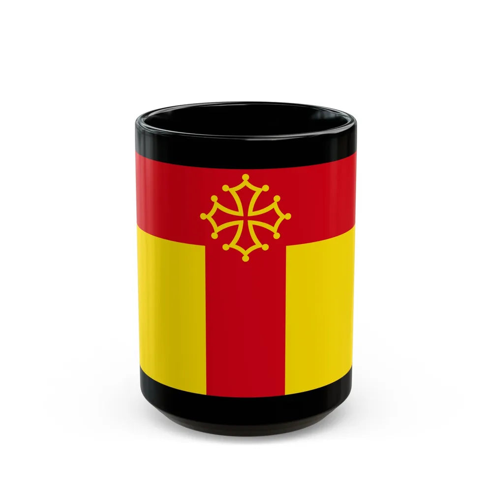 Flag of Tarn France - Black Coffee Mug-15oz-Go Mug Yourself