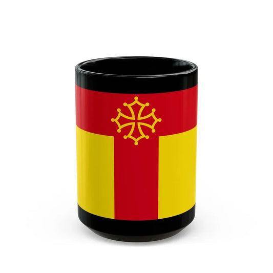Flag of Tarn France - Black Coffee Mug 15oz - Go Mug Yourself