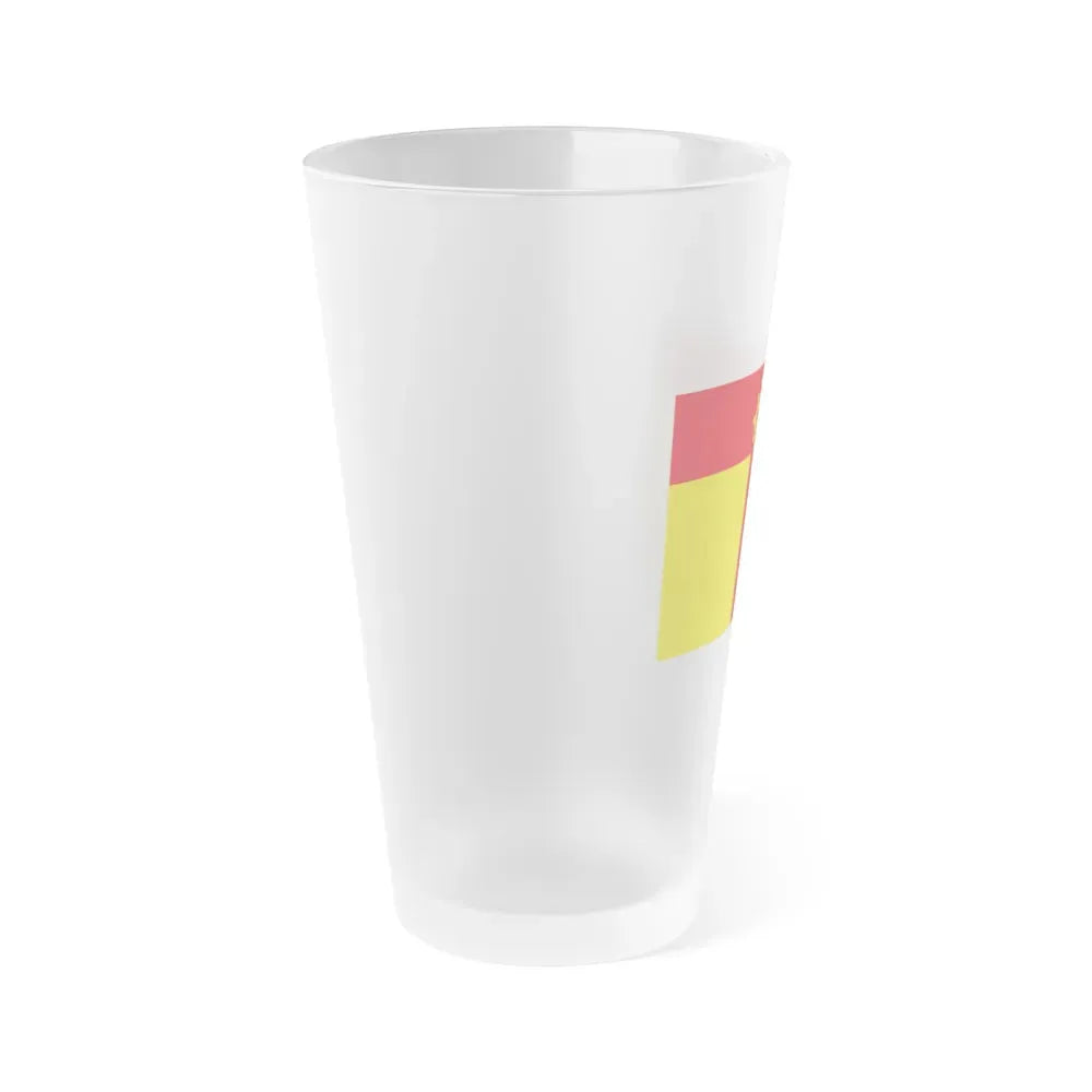Flag of Tarn France - Frosted Pint Glass 16oz - Go Mug Yourself