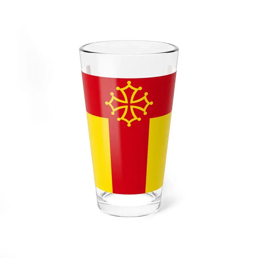 Flag of Tarn France - Pint Glass 16oz 16oz - Go Mug Yourself