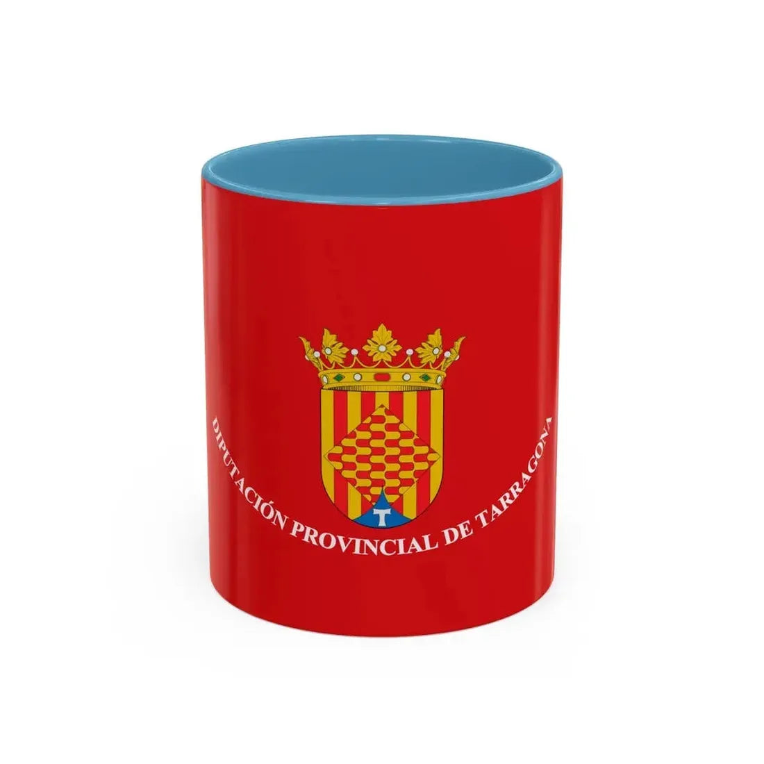 Flag of Tarragona Spain - Accent Coffee Mug 11oz Light Blue - Go Mug Yourself