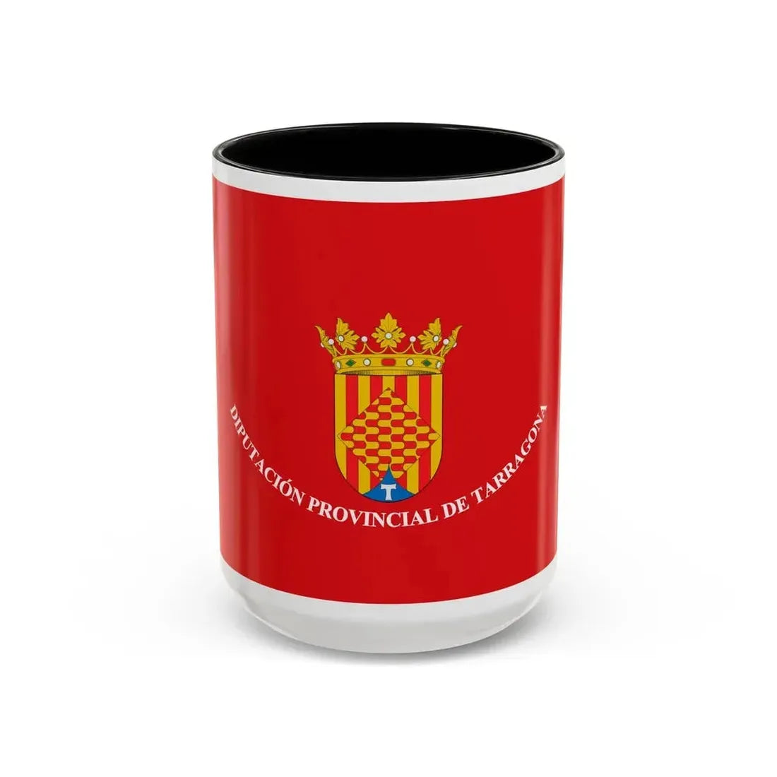 Flag of Tarragona Spain - Accent Coffee Mug 15oz Black - Go Mug Yourself