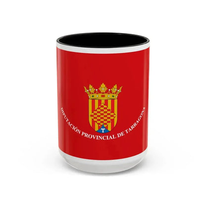 Flag of Tarragona Spain - Accent Coffee Mug 15oz Black - Go Mug Yourself