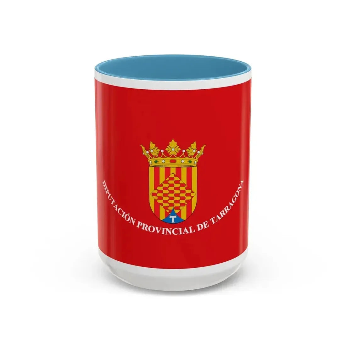 Flag of Tarragona Spain - Accent Coffee Mug 15oz Light Blue - Go Mug Yourself