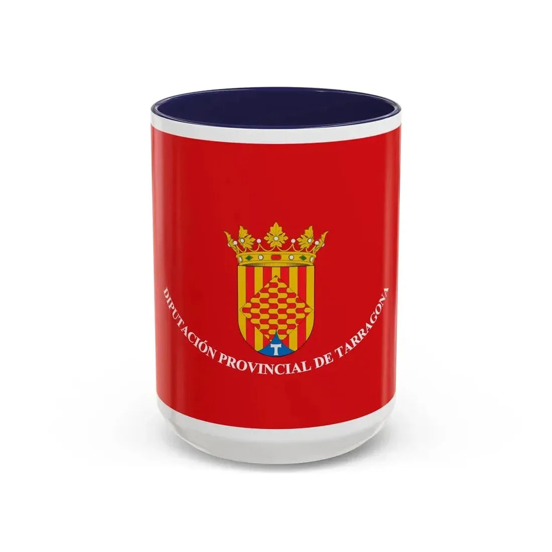 Flag of Tarragona Spain - Accent Coffee Mug 15oz Navy - Go Mug Yourself